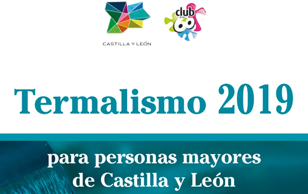 Cartel de anuncio de termalismo 2019 en Castilla y León