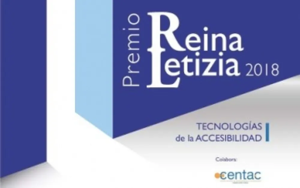 Foto cartel Premios Reina Letizia tecnologia accesibilidad